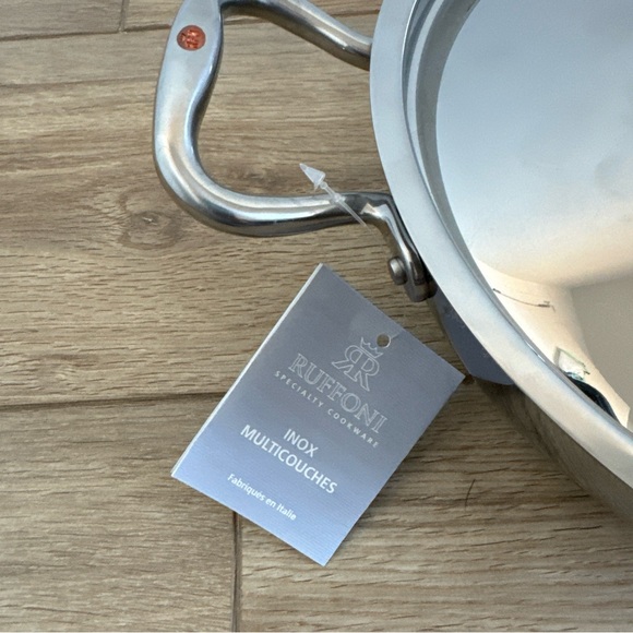 Brand New Ruffoni Pan 3.5 qt 5 Ply X-Core Premium Stainless Steel w/ Lid - Picture 3 of 5